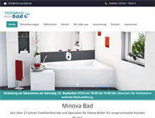 Tablet Screenshot of minova-bad.de